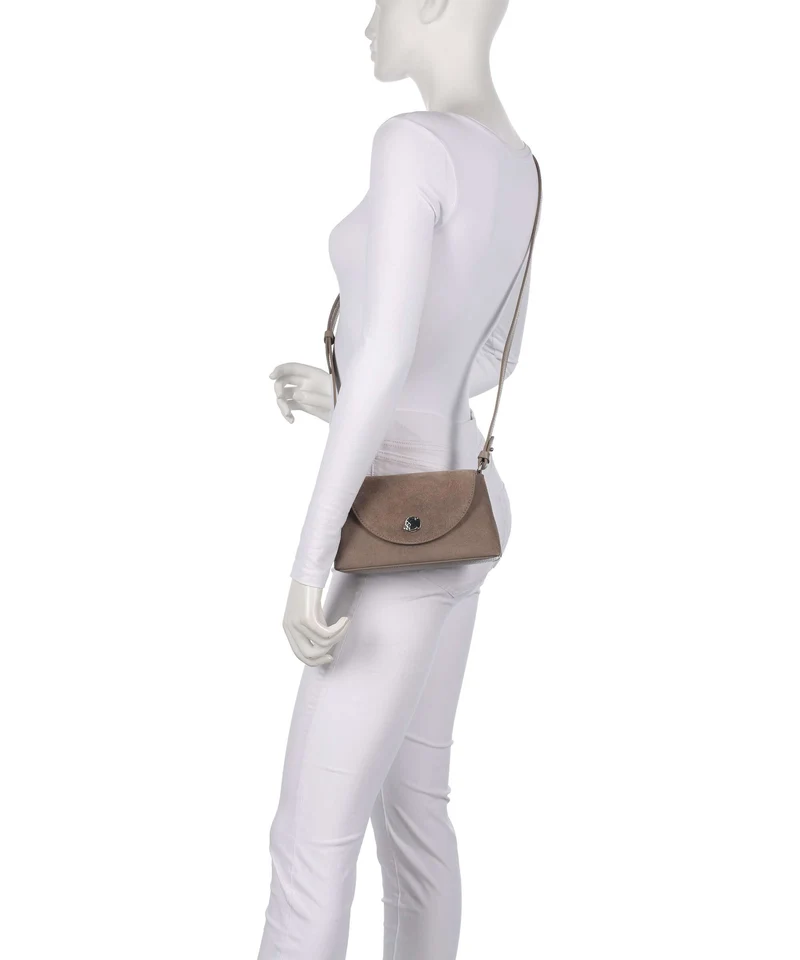 Coccinelle Nikla Suede Bandolera warm taupe