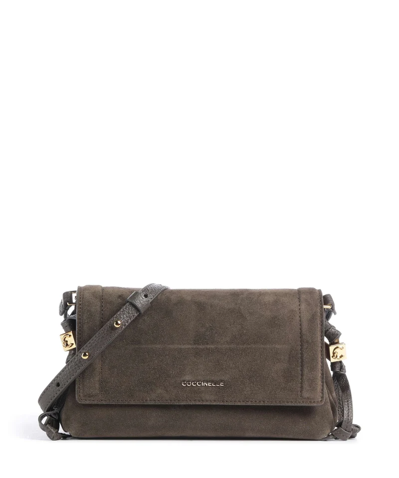 Coccinelle Thess Suede Bandolera fango