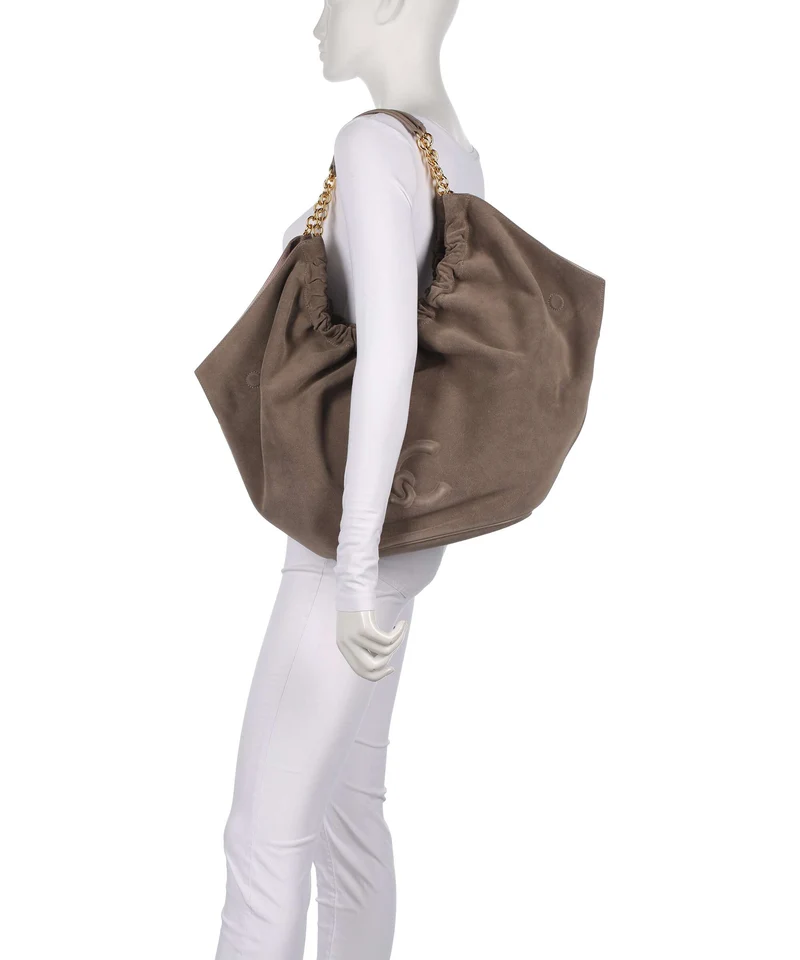 Coccinelle Smash Suede Bolso de hobo warm taupe