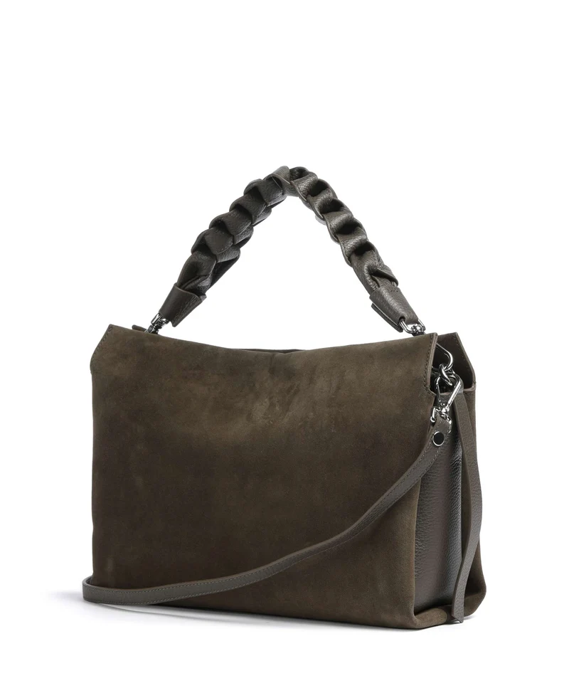 Coccinelle Boheme Suede Bolso de hobo fango