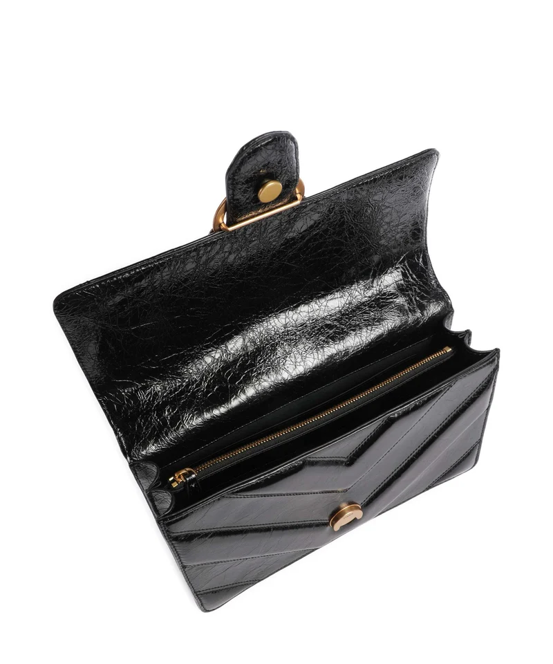 Pinko Love One Classic Bolso de hombro nero/antique gold