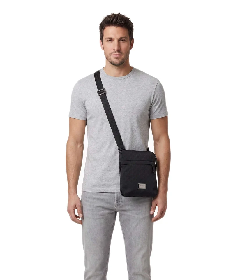 Emporio Armani Eagle All Over Bandolera black beauty