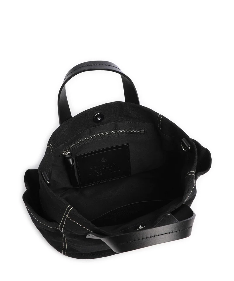 Vivienne Westwood Henry Canvas Small Bolso de mano black