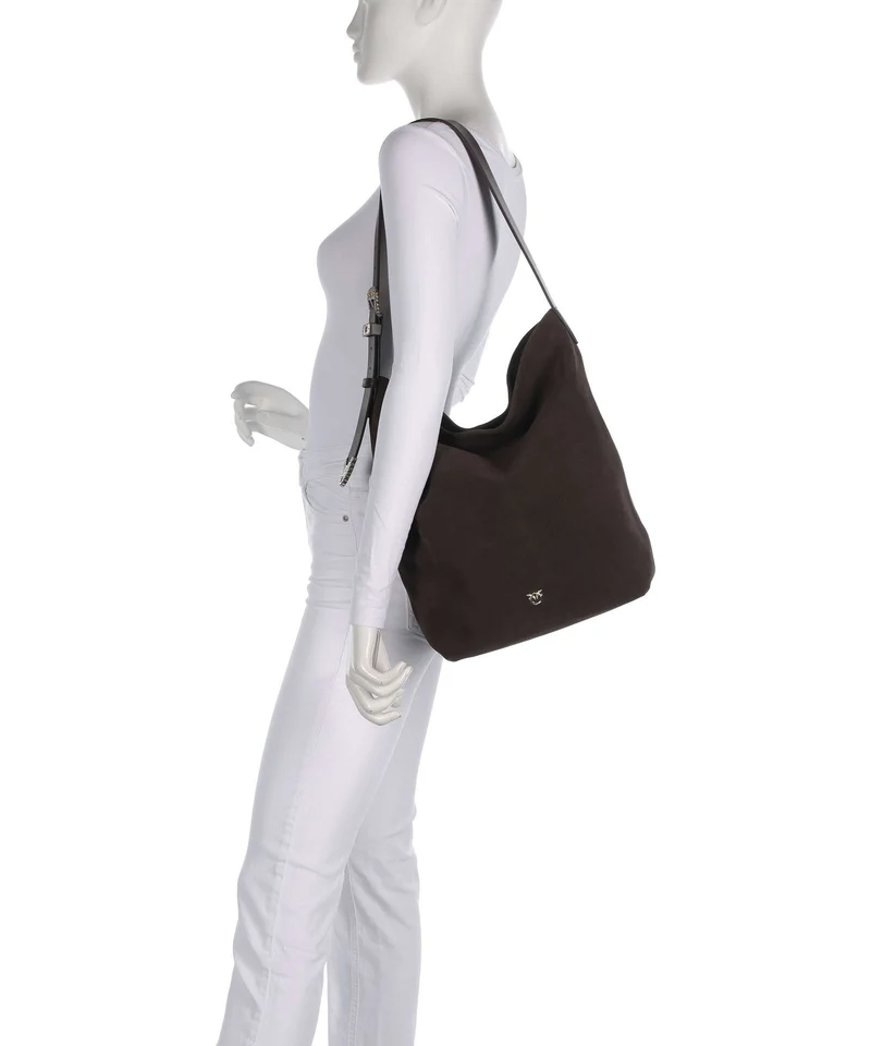 Pinko Big Bolso de hobo marrone/chicco di caffe/mix gold