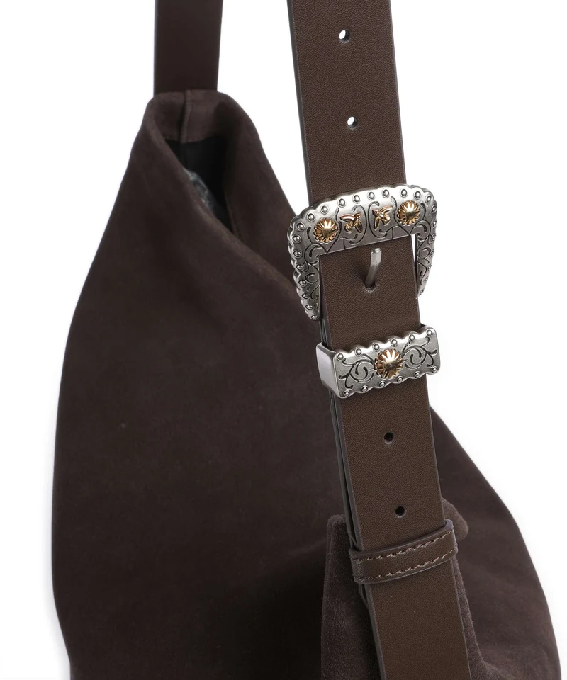 Pinko Big Bolso de hobo marrone/chicco di caffe/mix gold