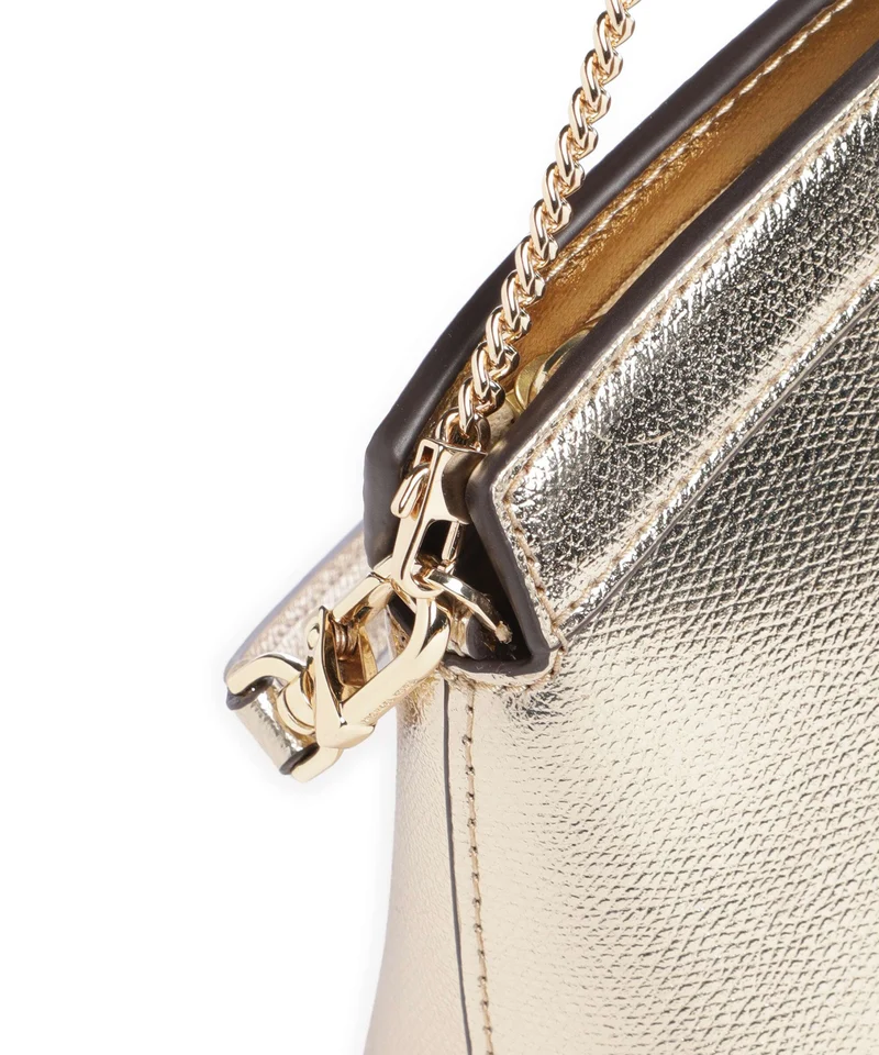 Michael Kors Athena Dome Chain Small Bolso de hombro pale gold