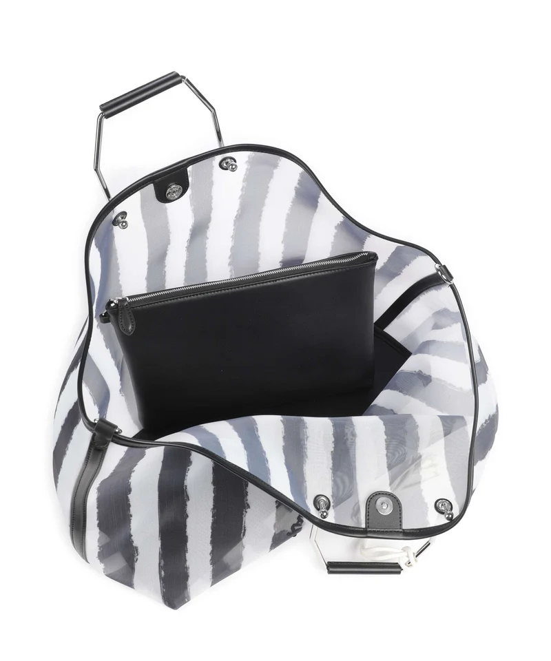 Karl Lagerfeld Ikon XXL Bolso de mano black stripes