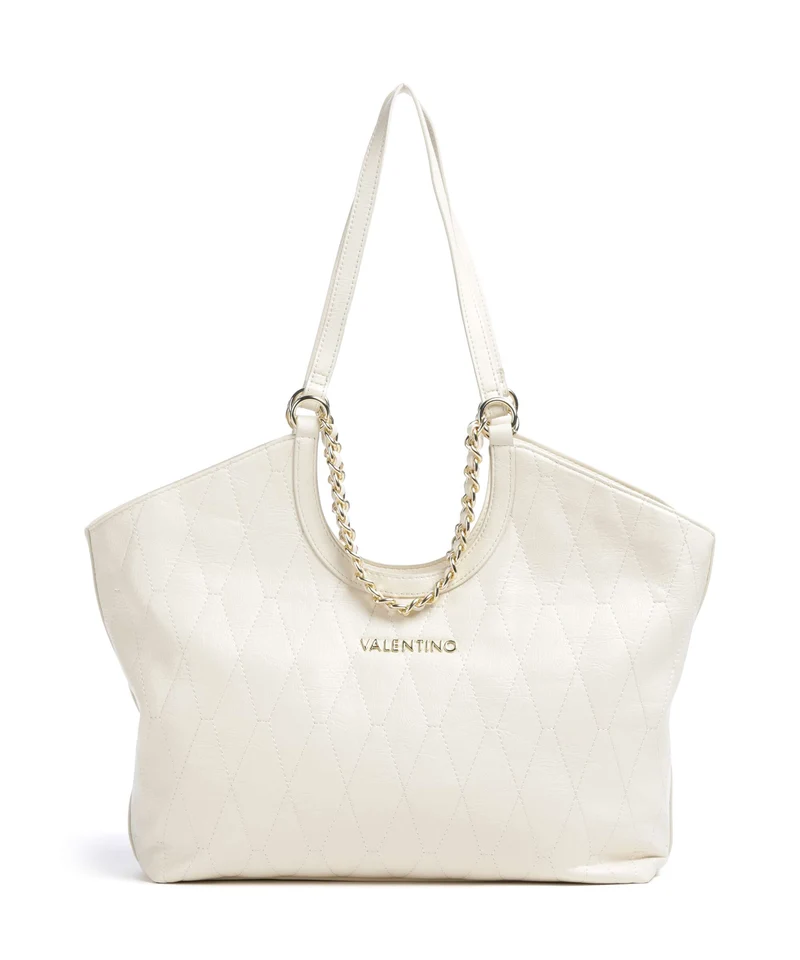 Valentino Bags Crystelle Bolsa shopping ecru