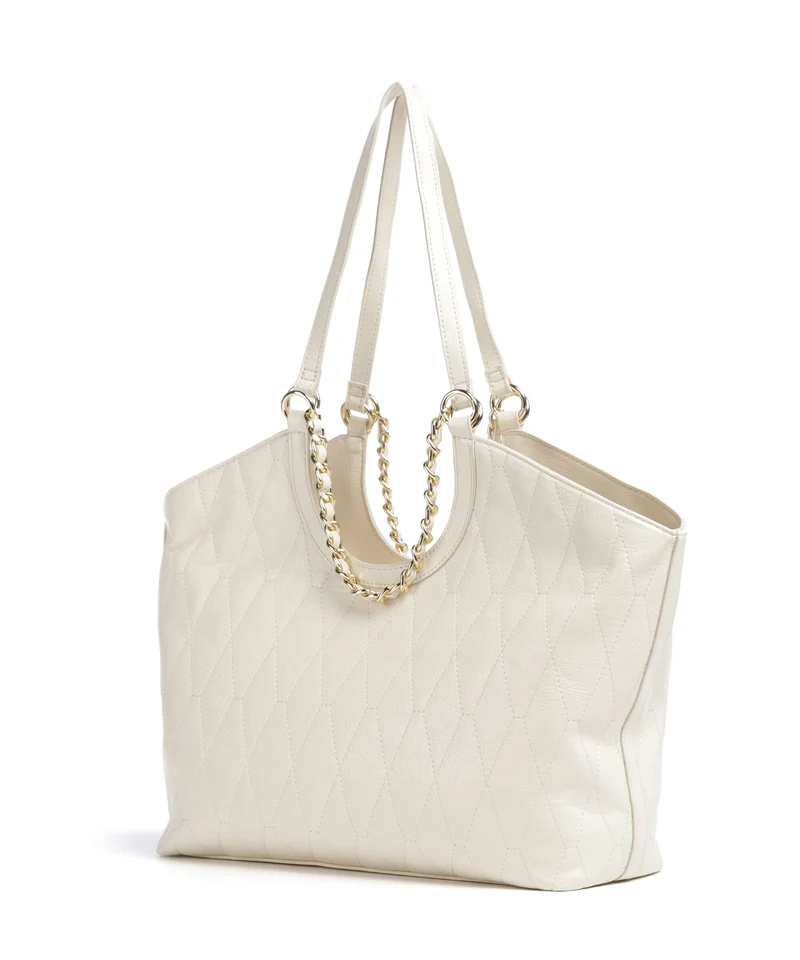 Valentino Bags Crystelle Bolsa shopping ecru