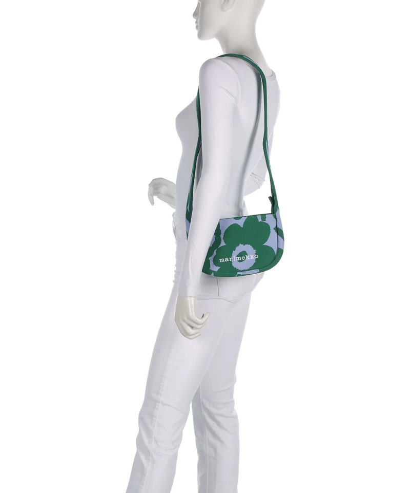 Marimekko Knitted Unikko Bolso de hombro dark green/blue