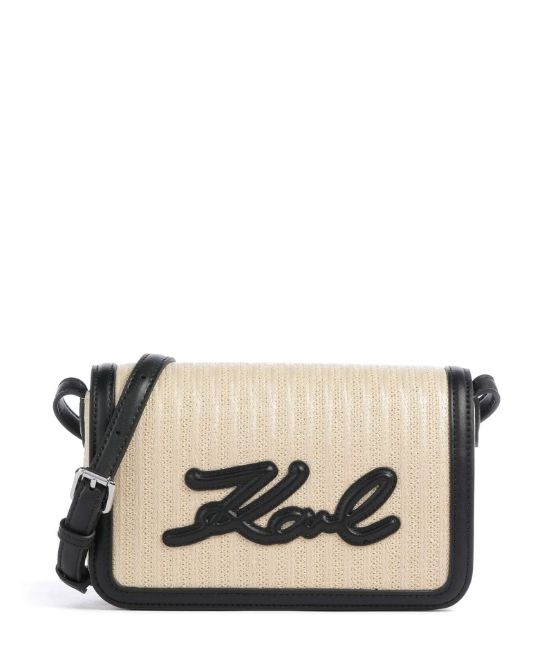 Karl Lagerfeld K/Signature Bandolera natural/black