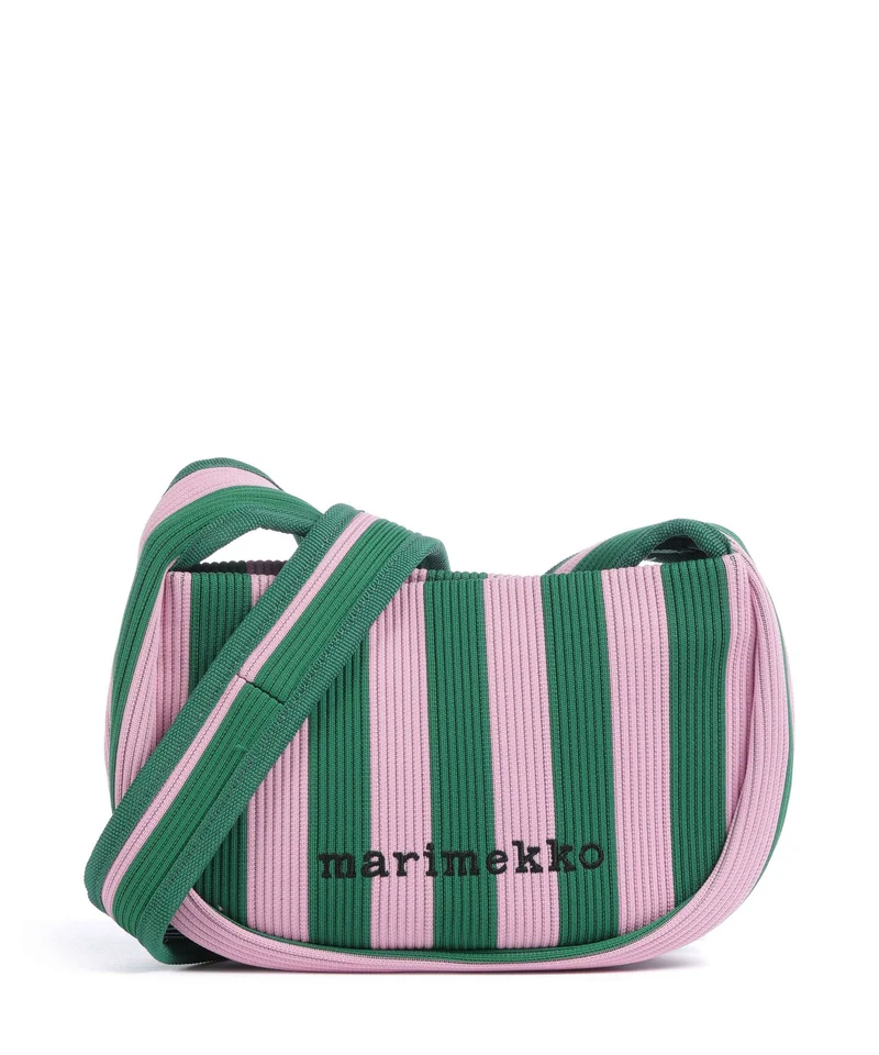 Marimekko Knitted Merirosvo Bolso de hombro pink/dark green