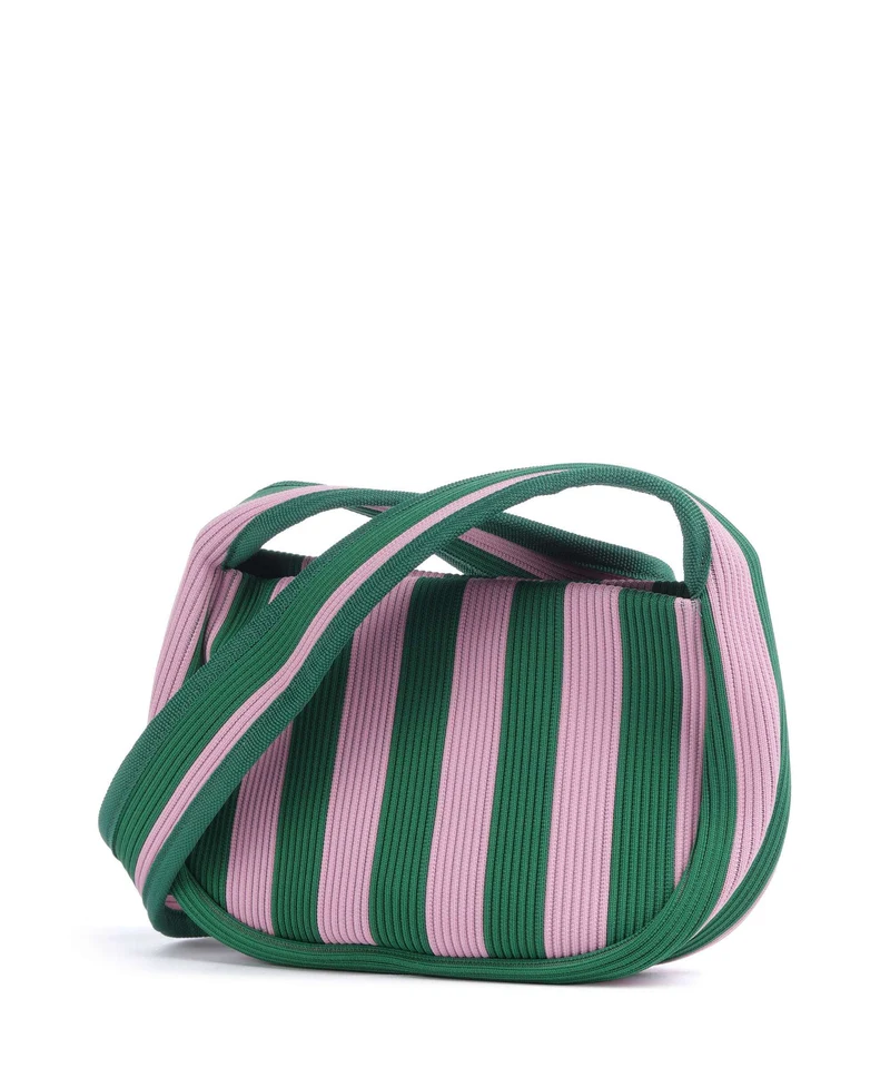Marimekko Knitted Merirosvo Bolso de hombro pink/dark green
