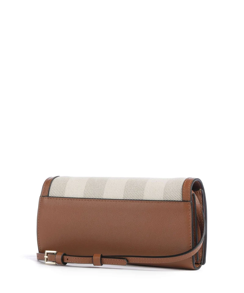 Karl Lagerfeld K/Signature Mini Bandolera natural canvas/tan
