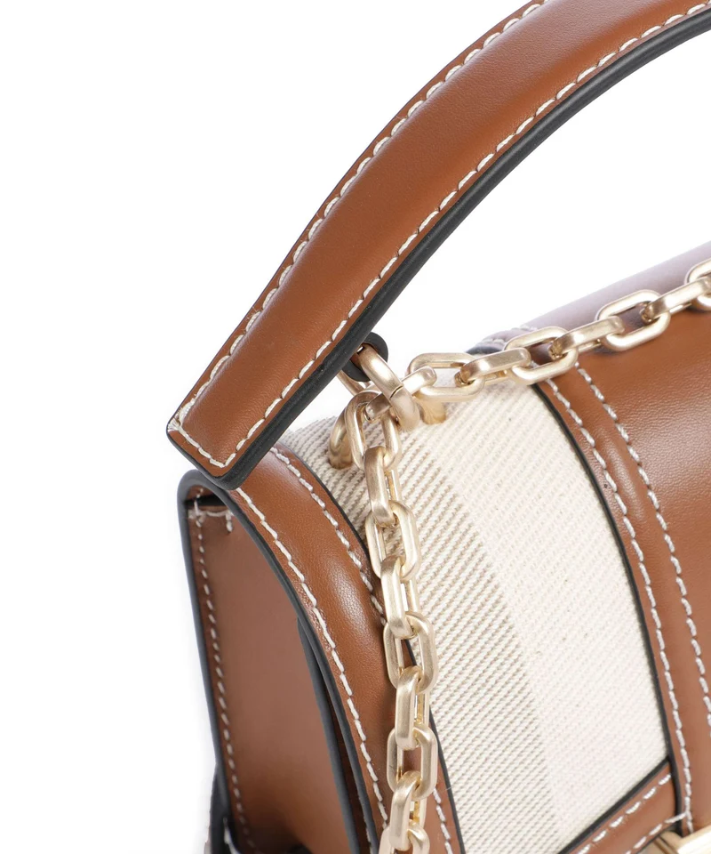 Karl Lagerfeld K/Nova Small Bandolera natural canvas/tan