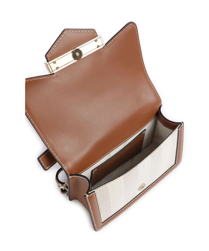 Karl Lagerfeld K/Nova Small Bandolera natural canvas/tan