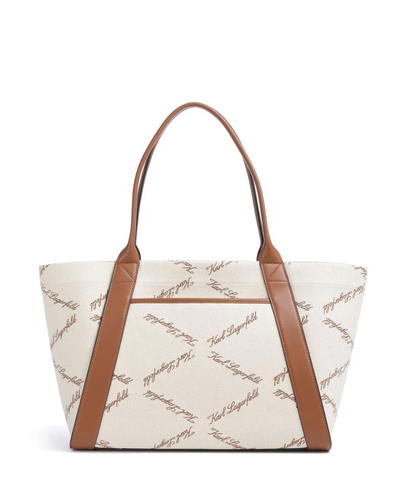 Karl Lagerfeld K/Ville Small Bolsa shopping natural canvas/tan