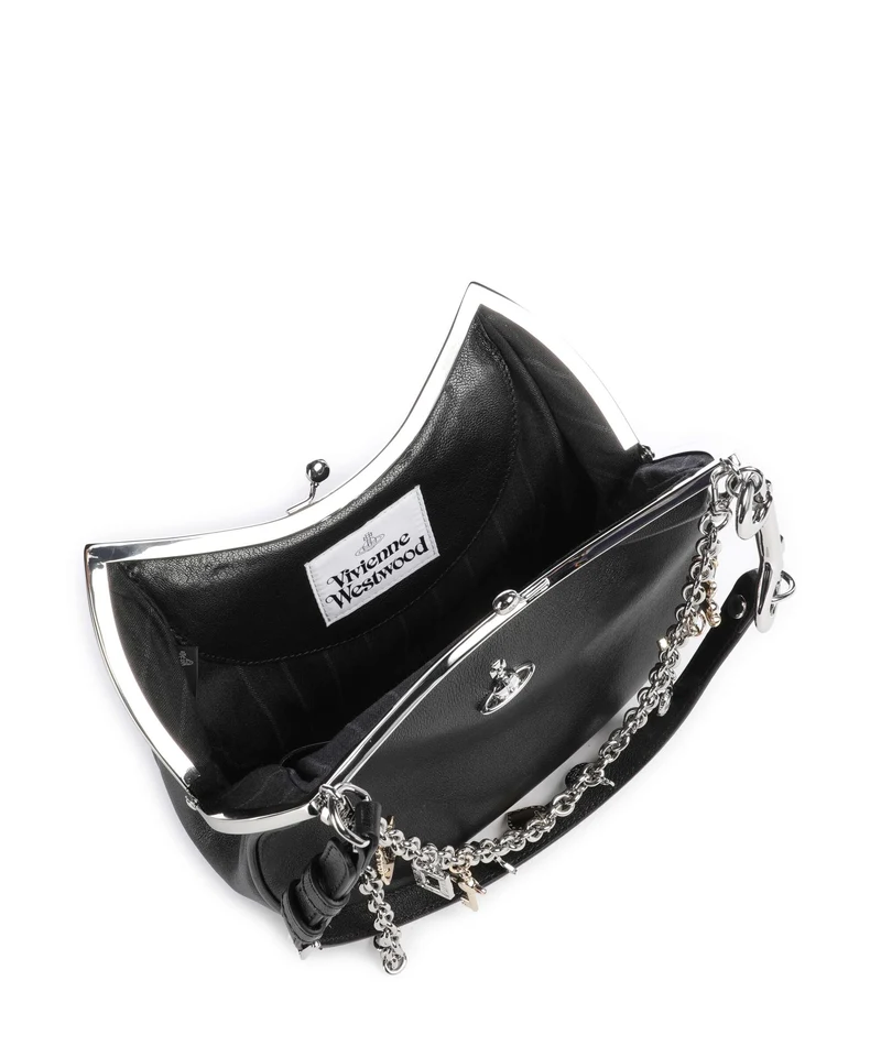 Vivienne Westwood Charm Frame Supple Bolso de hombro black