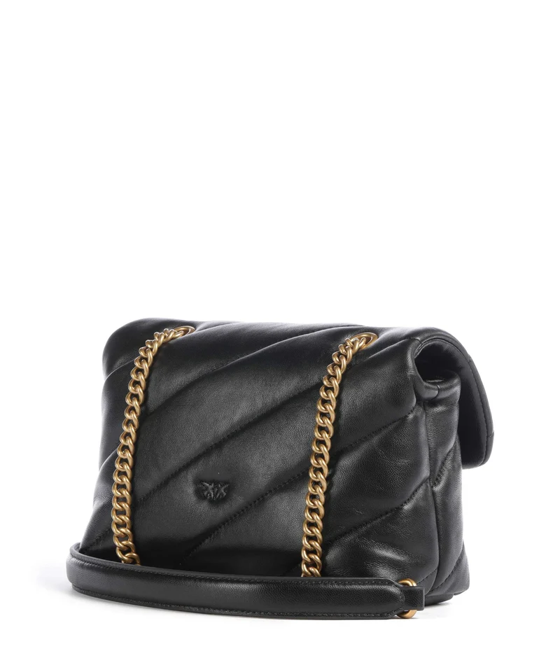 Pinko Love Puff Mini New Buckle Bolso de hombro nero/antique gold