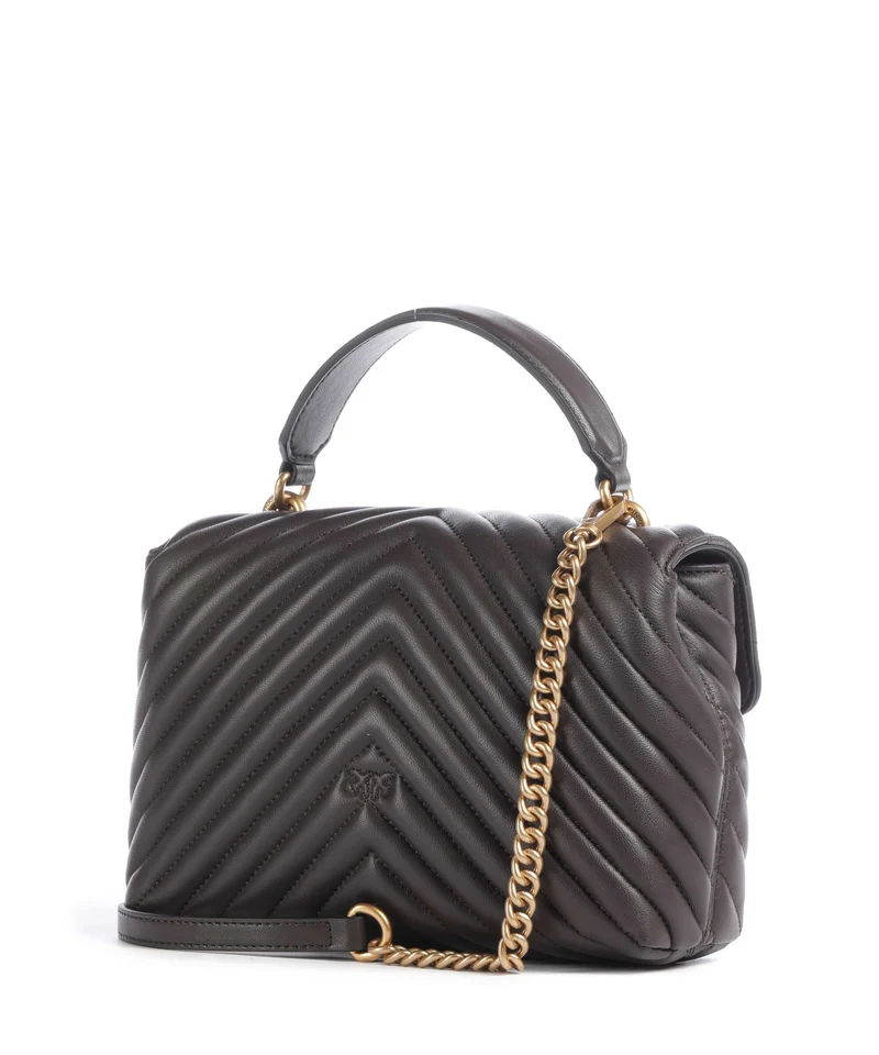 Pinko Love Lady Puff Mini Bolso de mano marrone marasca/antique gold