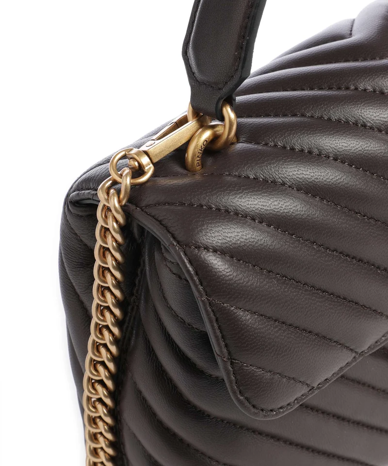 Pinko Love Lady Puff Mini Bolso de mano marrone marasca/antique gold