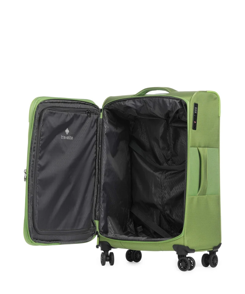 Travelite Corsiica Maleta con 4 ruedas fresh green