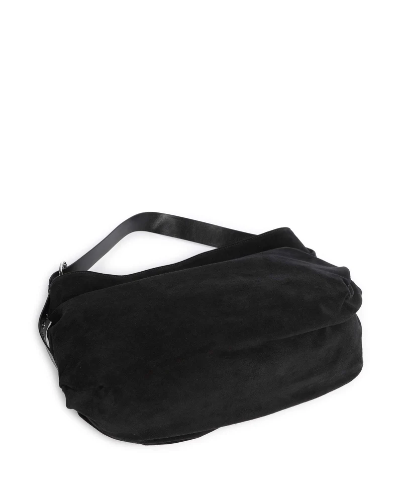 Vivienne Westwood Maxime Suede Large Bolso de hobo black