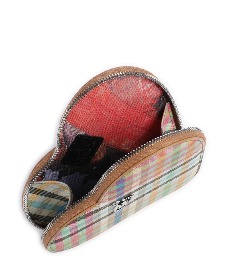 Vivienne Westwood Heart Buccia D'Arancia Bandolera heather plaid