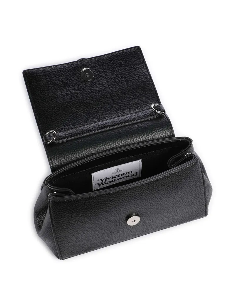 Vivienne Westwood Hazel Grain Small Bolso de hombro black