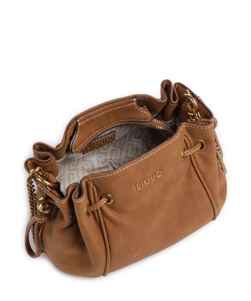 Liu Jo Ginesa M Bucket bolso de mano cammello