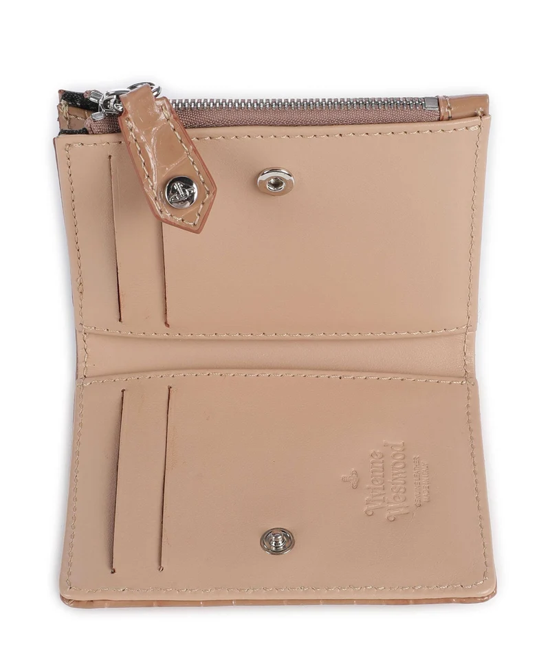 Vivienne Westwood Embossed Croc Slim Monedero dusty pink