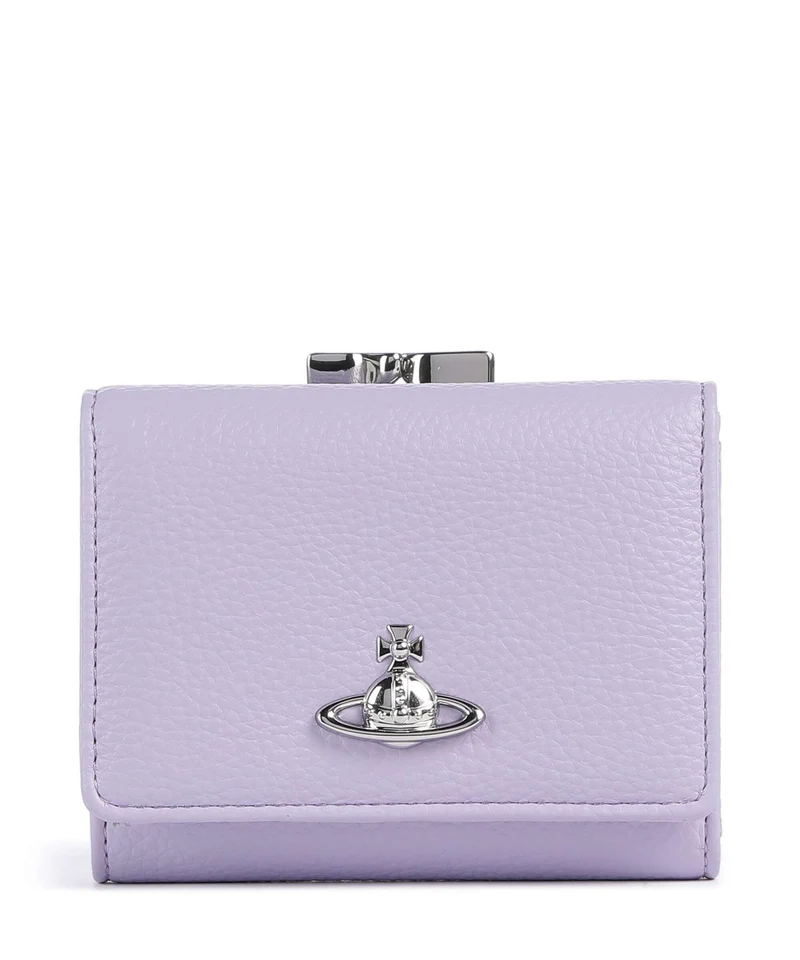 Vivienne Westwood Frame Grain Small Monedero lilac