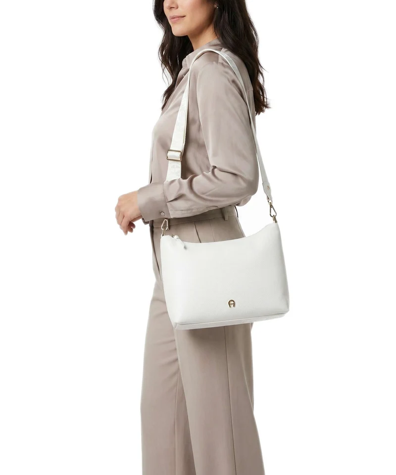 Aigner Zita S Bandolera cotton white