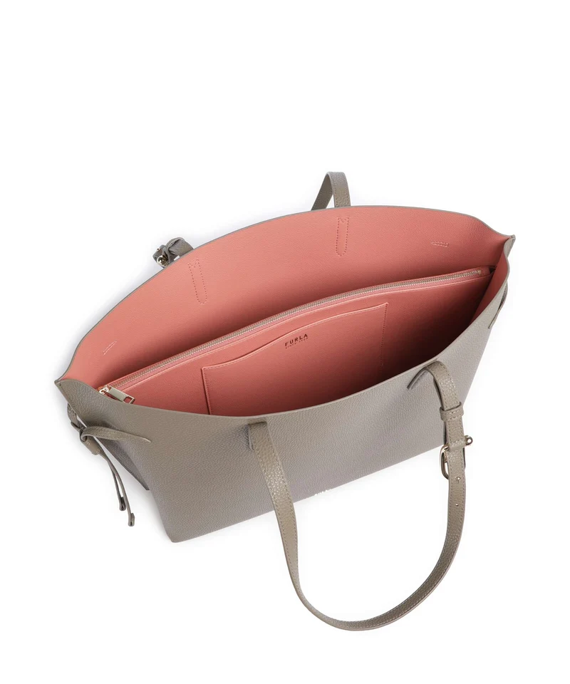 Furla Ava L Bolsa shopping muddy gray/rosewood