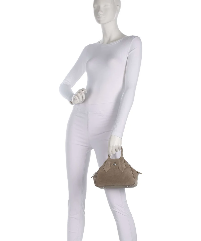 Vivienne Westwood Yasmine Suede Small Bolso de mano stone