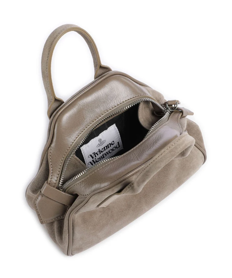 Vivienne Westwood Yasmine Suede Small Bolso de mano stone