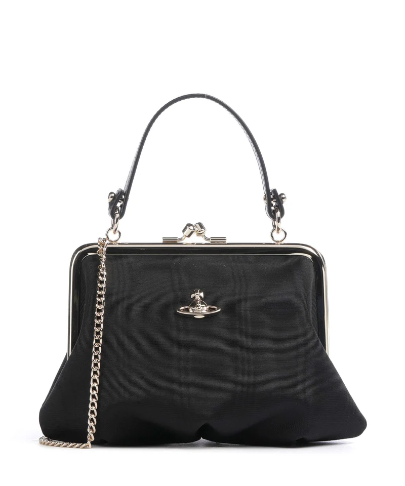 Vivienne Westwood Granny Frame Moire Bolso de mano black