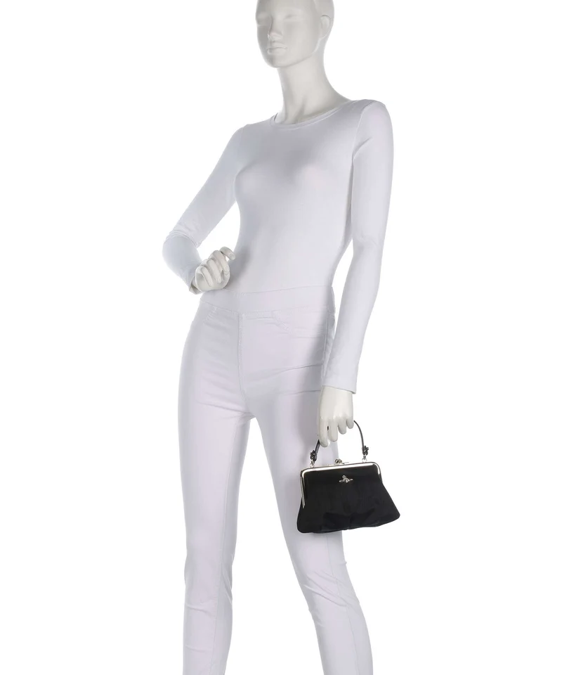 Vivienne Westwood Granny Frame Moire Bolso de mano black