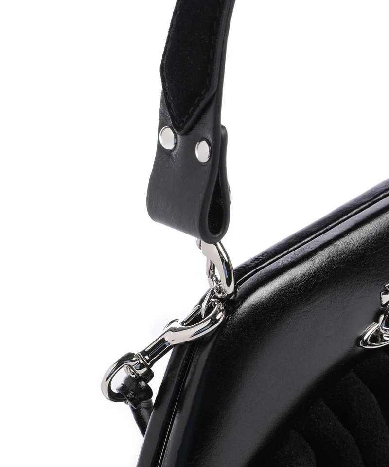 Vivienne Westwood Brooke Suede Bolso de mano black