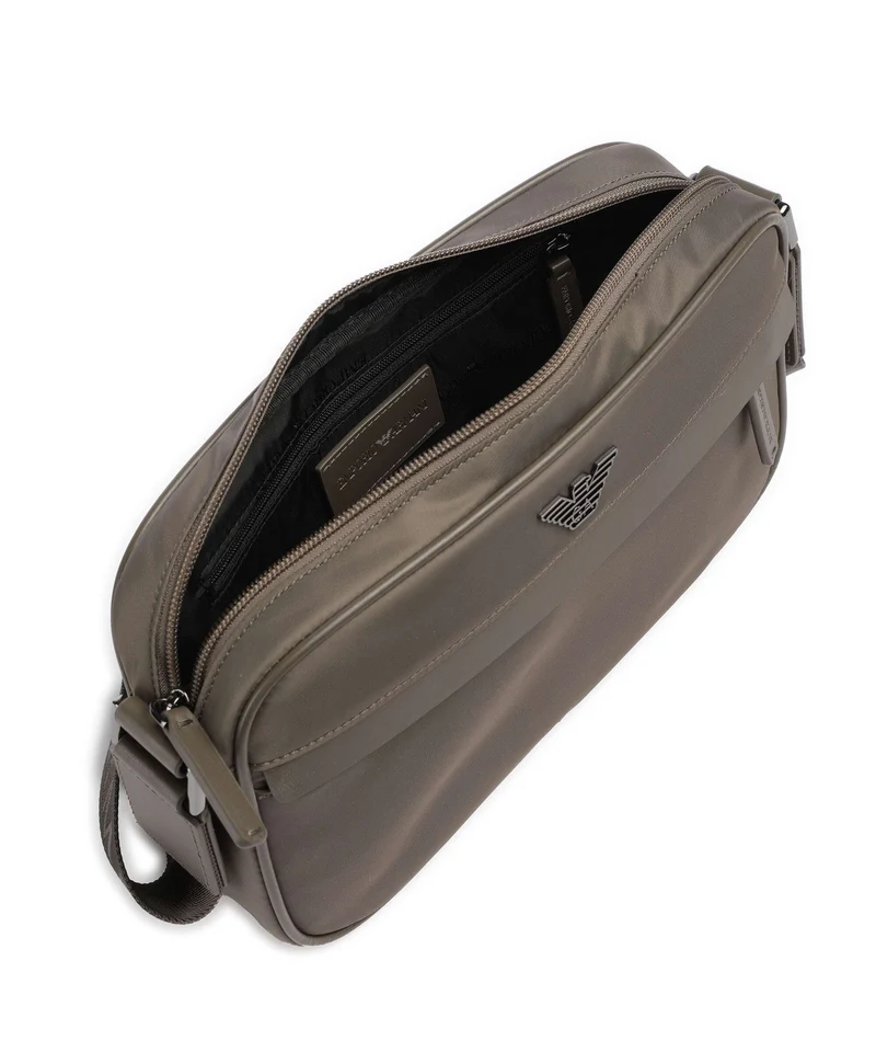 Emporio Armani Recycled Nylon Bandolera major brown