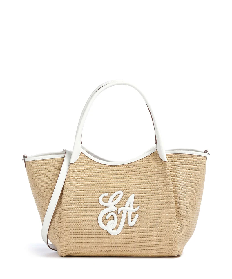 Emporio Armani Durini 24 M-L Bolsa shopping naturale/bianco