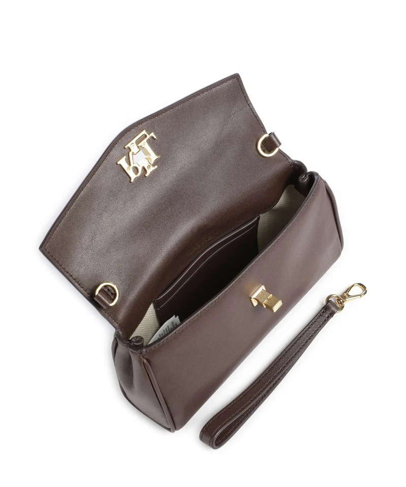 Lauren Ralph Lauren Tanner Large Bandolera chestnut brown