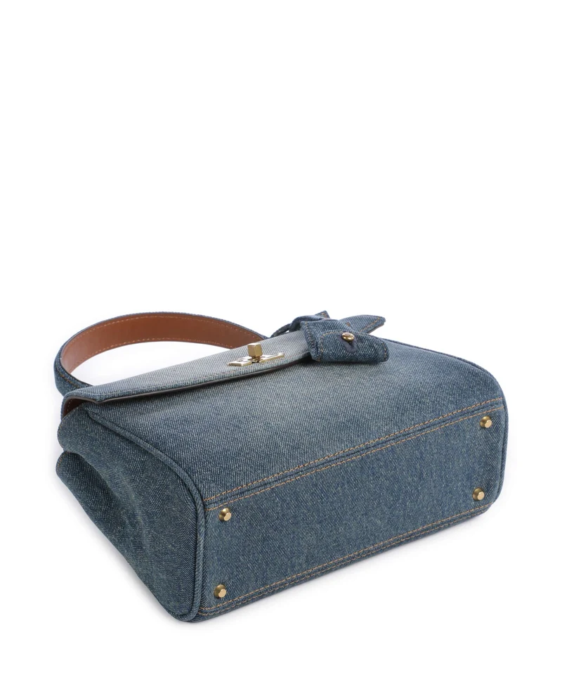 Lauren Ralph Lauren Farrah Small Bolso de mano oxford blue/lauren tan