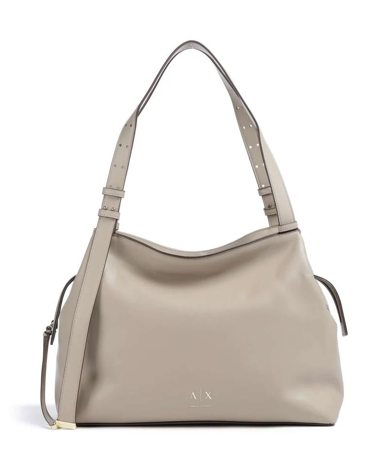 Armani Exchange Alice M Bolso de hobo sand