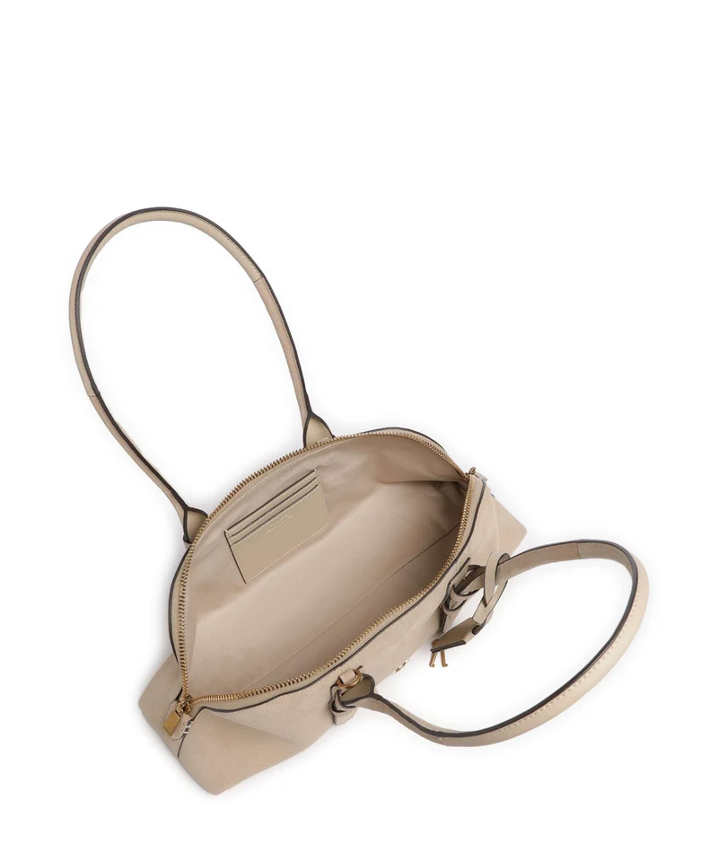 Pinko Bowling Horizontal Big Bolso de hombro beige/grigio fumo/antique gold