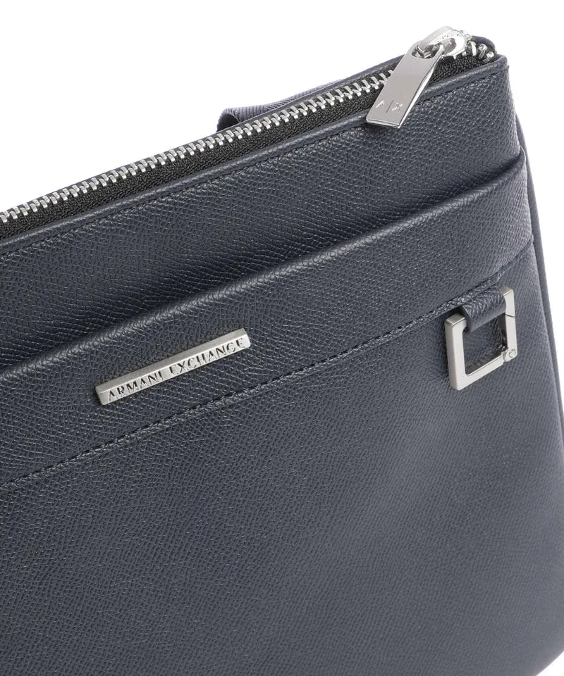 Armani Exchange New York Bandolera navy salute
