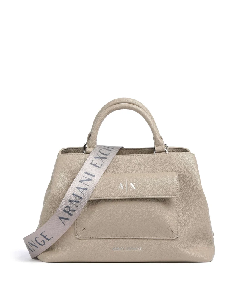 Armani Exchange Nicole M Bolso de mano sand