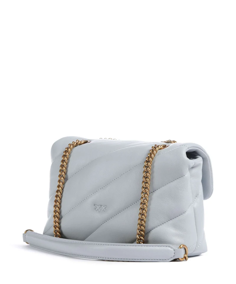 Pinko Love Puff Mini Bolso de hombro azzurro celeste/antique gold