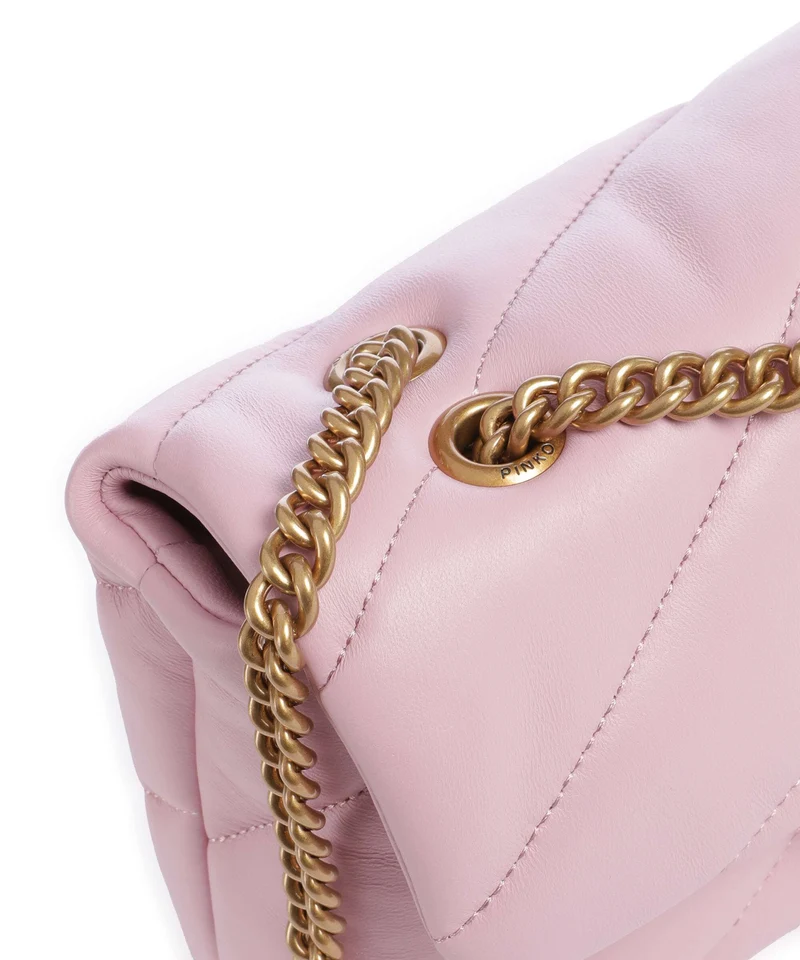 Pinko Love Puff Mini Bolso de hombro rosa chiaro/antique gold