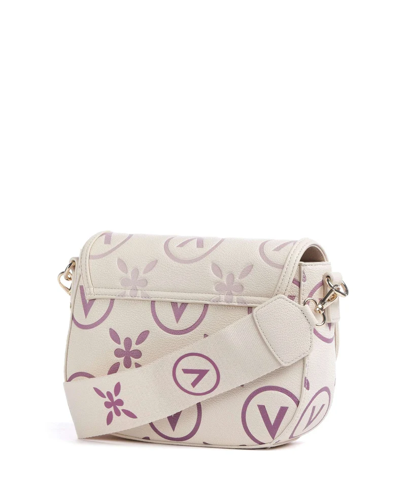 Valentino Bags Samba Re Print Bandolera ecru/rosa